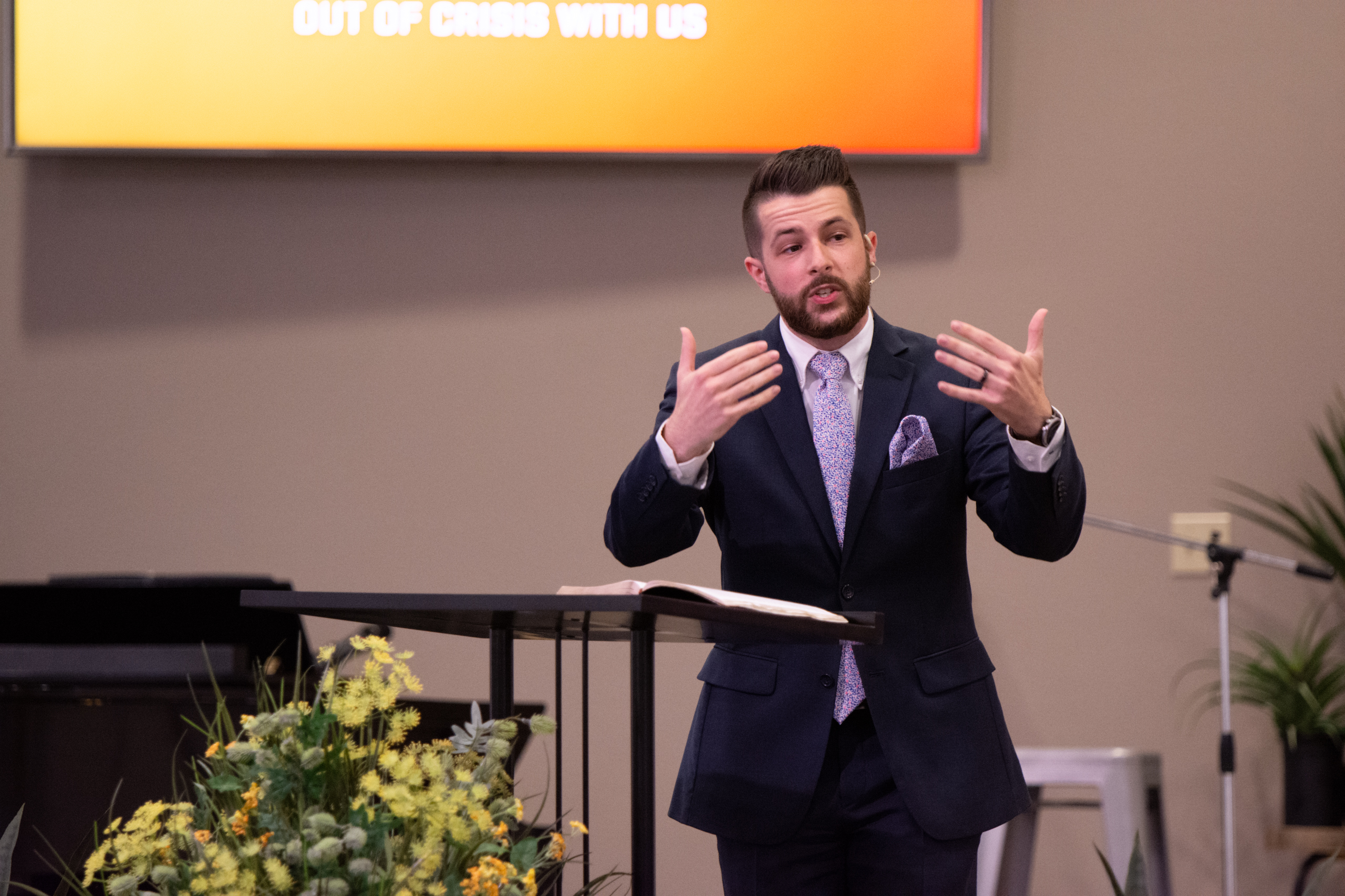 Seth Wilson preaching