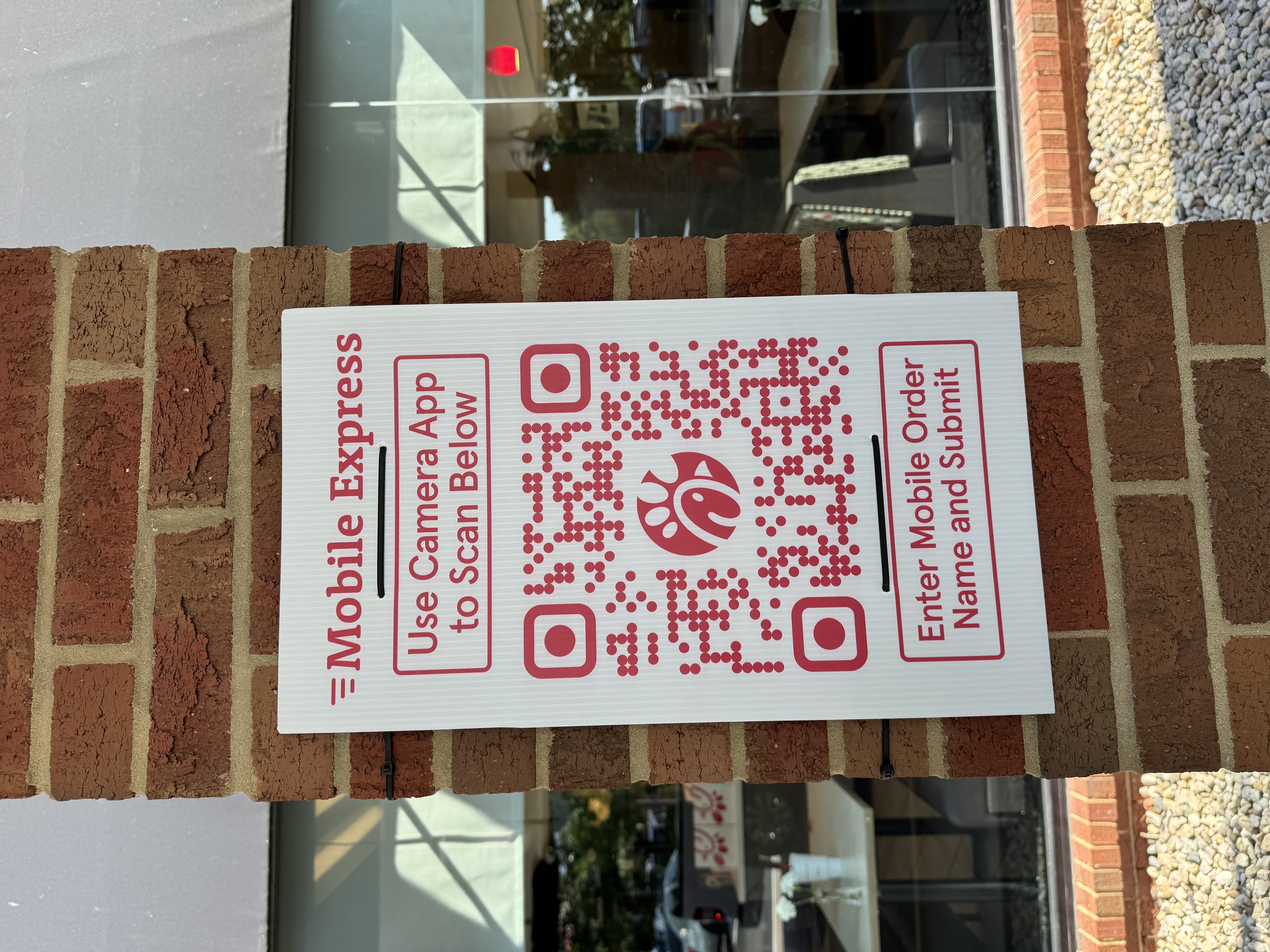 Mobile Express scan-to-order sign